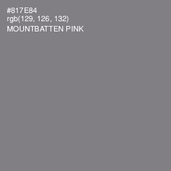 #817E84 - Mountbatten Pink Color Image